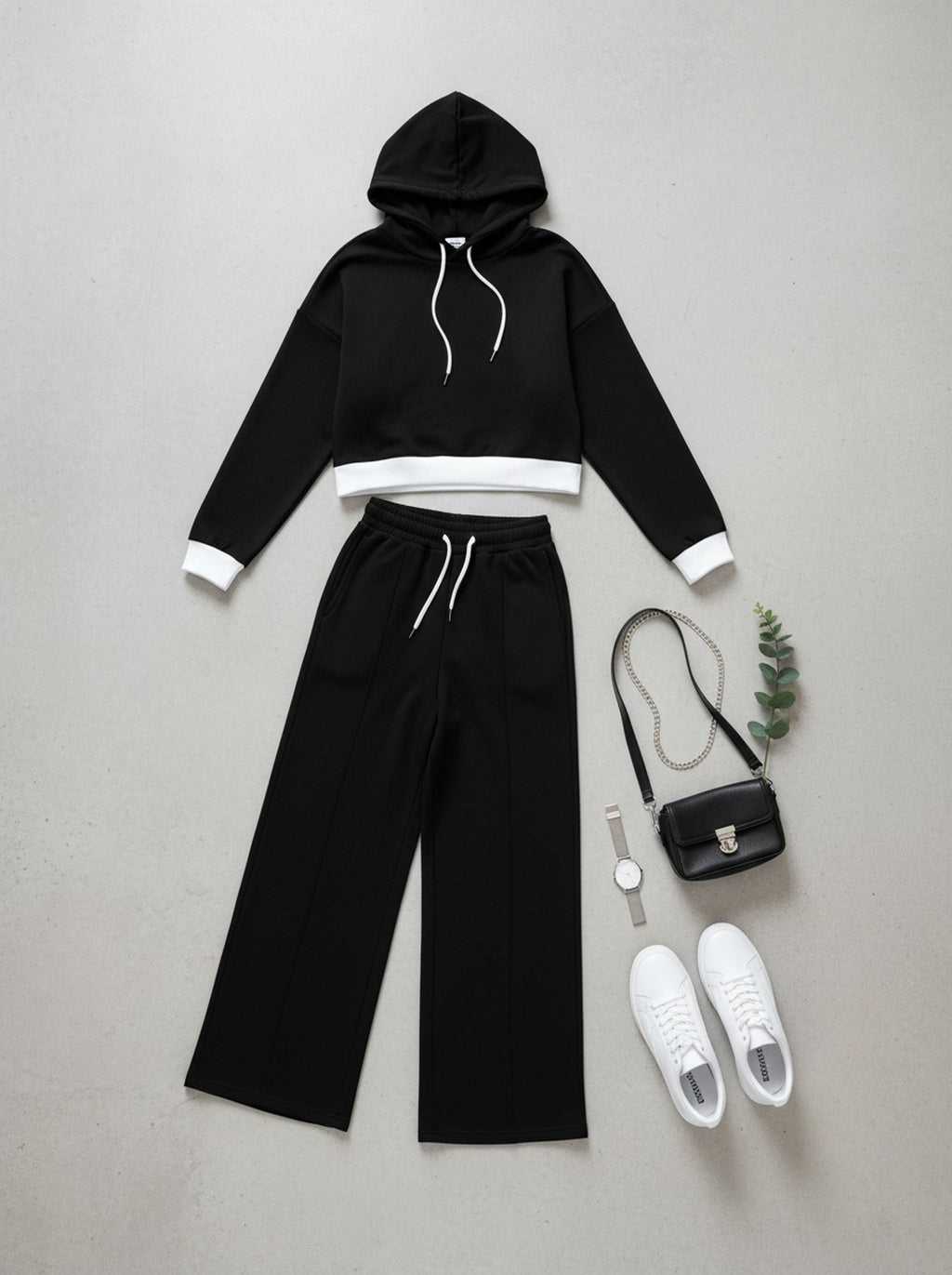 Beth Two-Piece Casual Tracksuit - Flat Lay