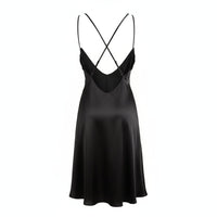 Elara | Women's Satin Backless Cocktail Dress