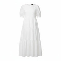 Delphine | Women's Cotton Tiered Midi Dress
