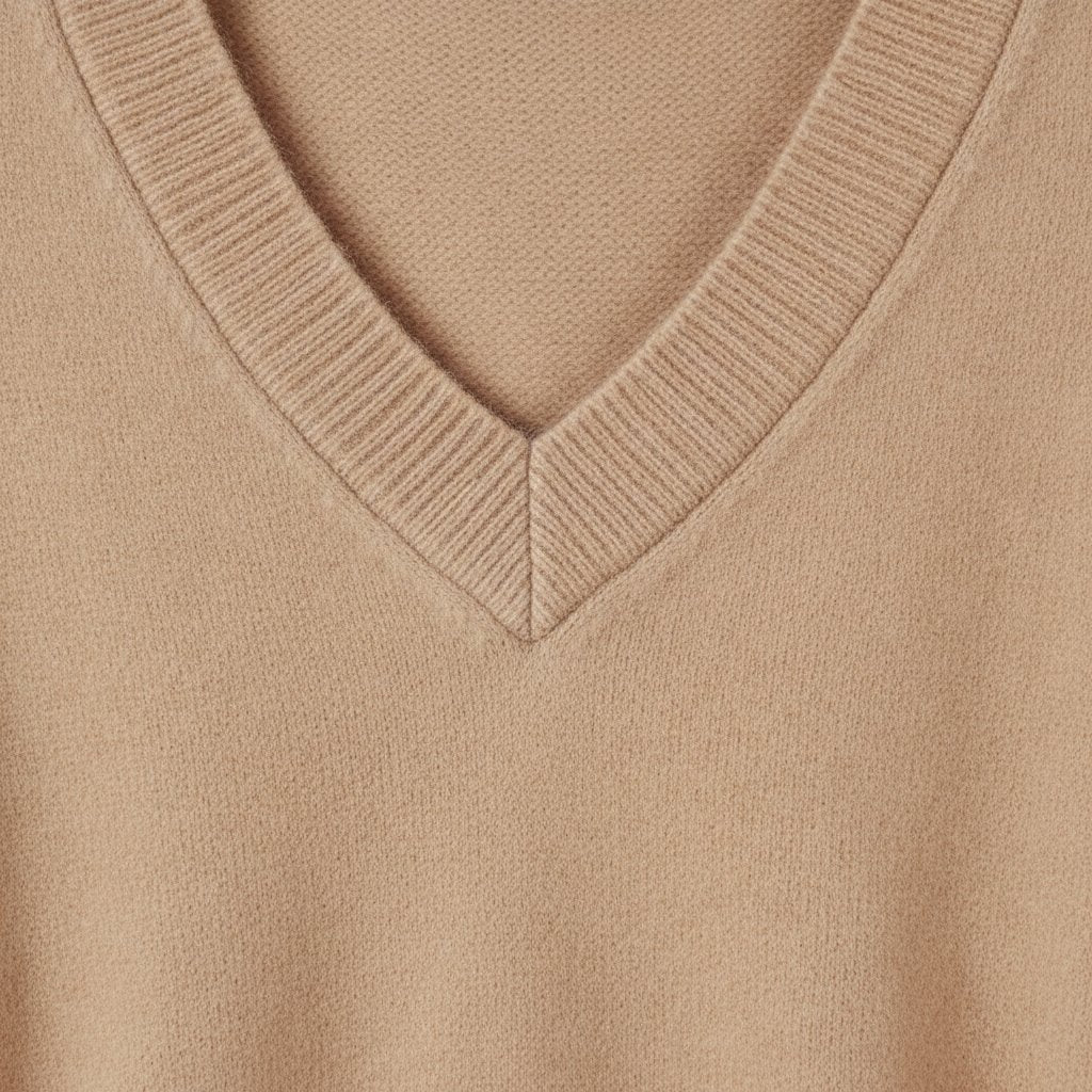 Astrid | Women's Cashmere V-Neck Sweater - lifestyle 3