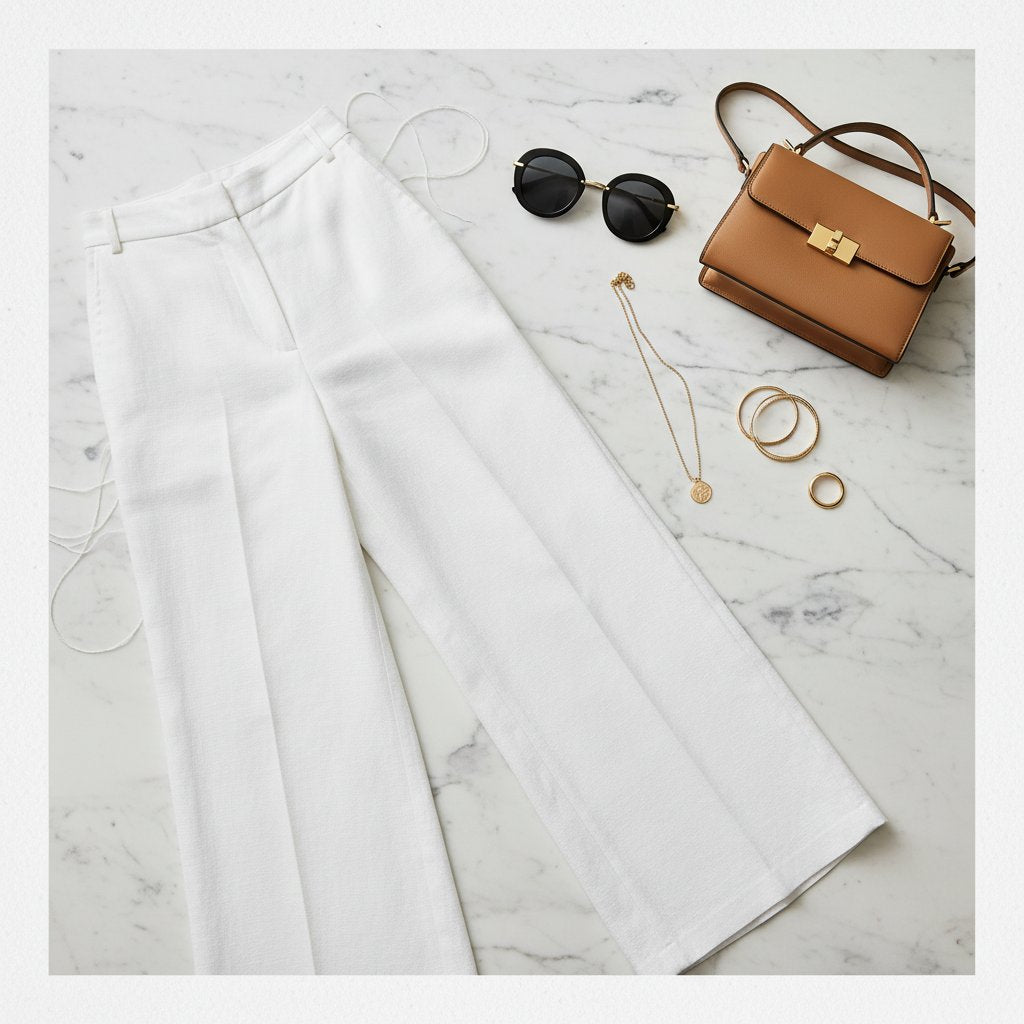 Sienna | Women's Linen Wide Leg Trousers - lifestyle 2