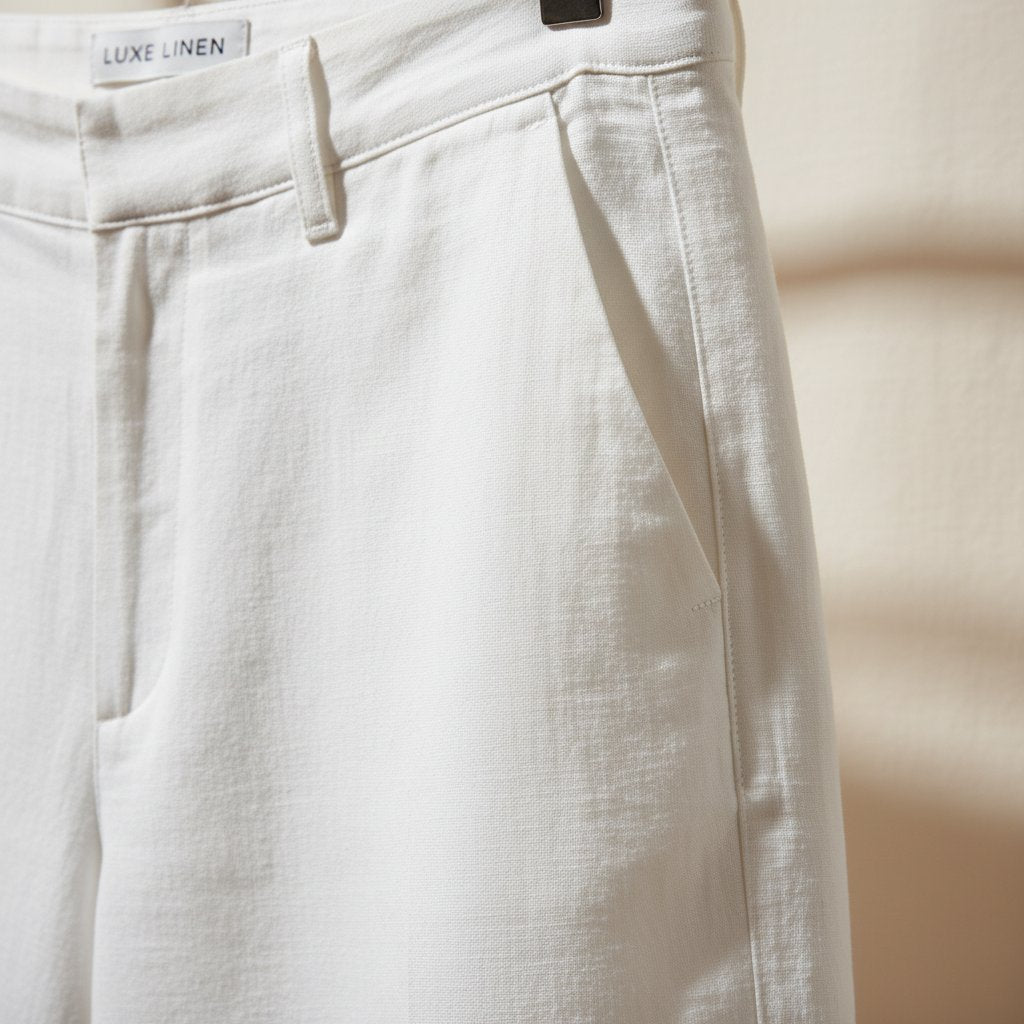Sienna | Women's Linen Wide Leg Trousers - lifestyle 3