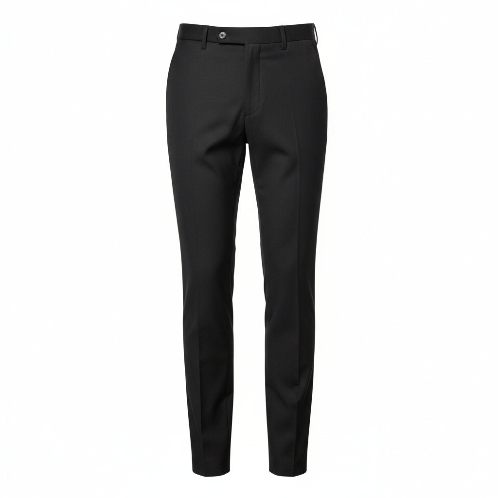 Donovan | Men's Tailored Slim Fit Trousers - Black