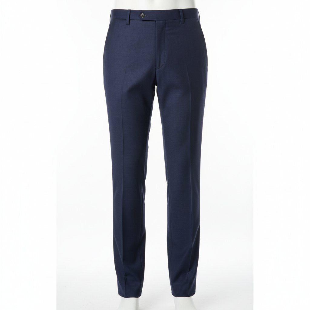 Donovan | Men's Tailored Slim Fit Trousers - Navy