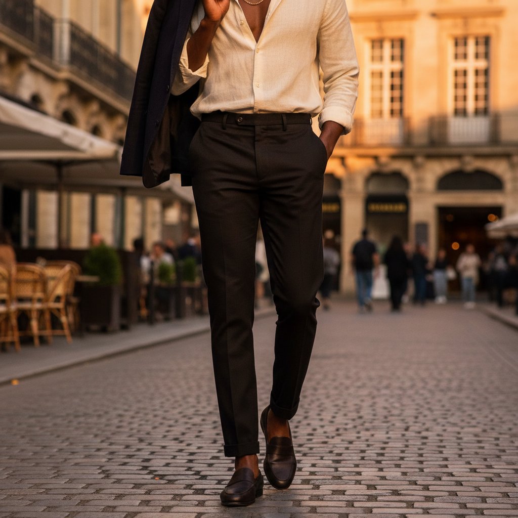 Donovan | Men's Tailored Slim Fit Trousers - lifestyle 1