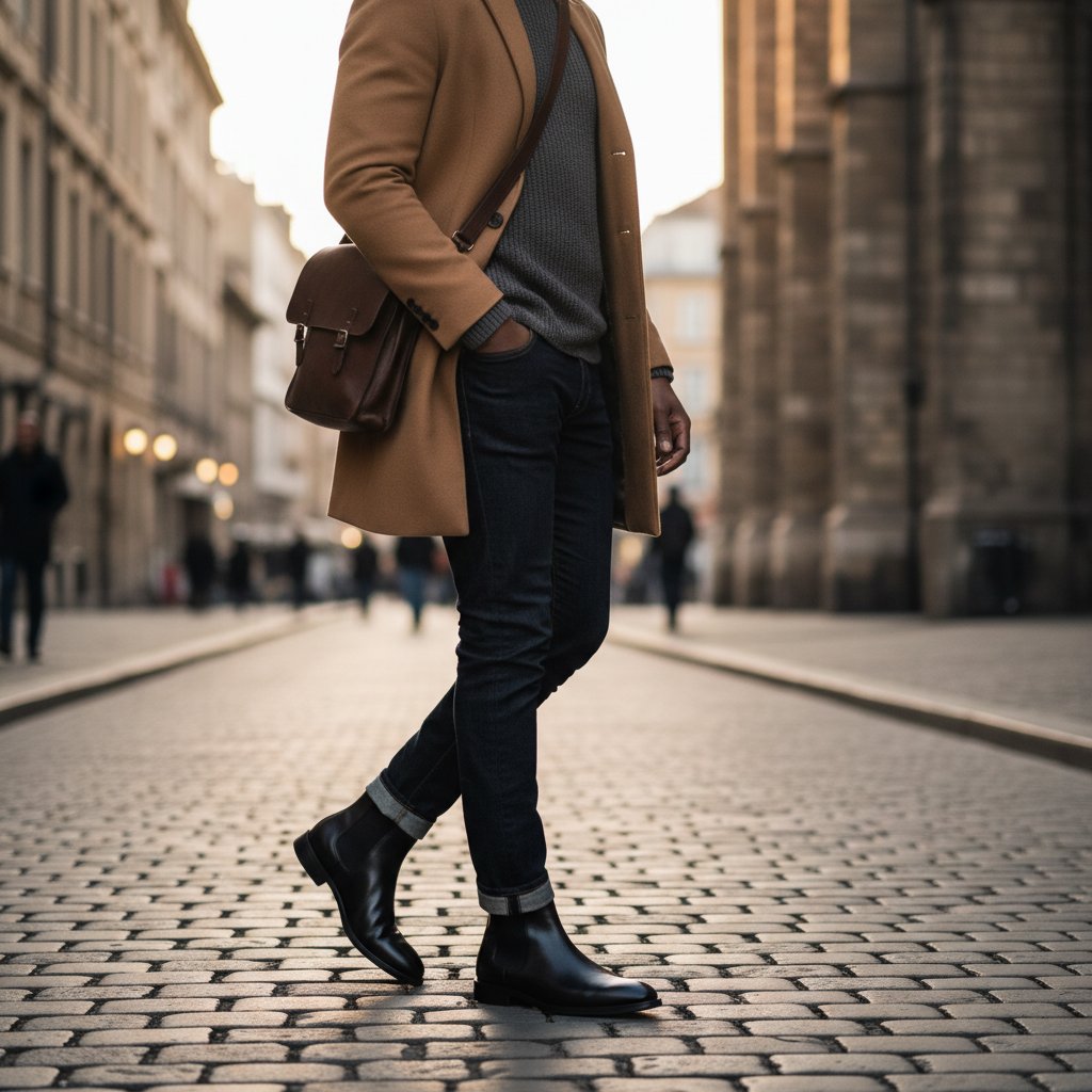 Calloway | Men's Leather Chelsea Ankle Boots - lifestyle 1