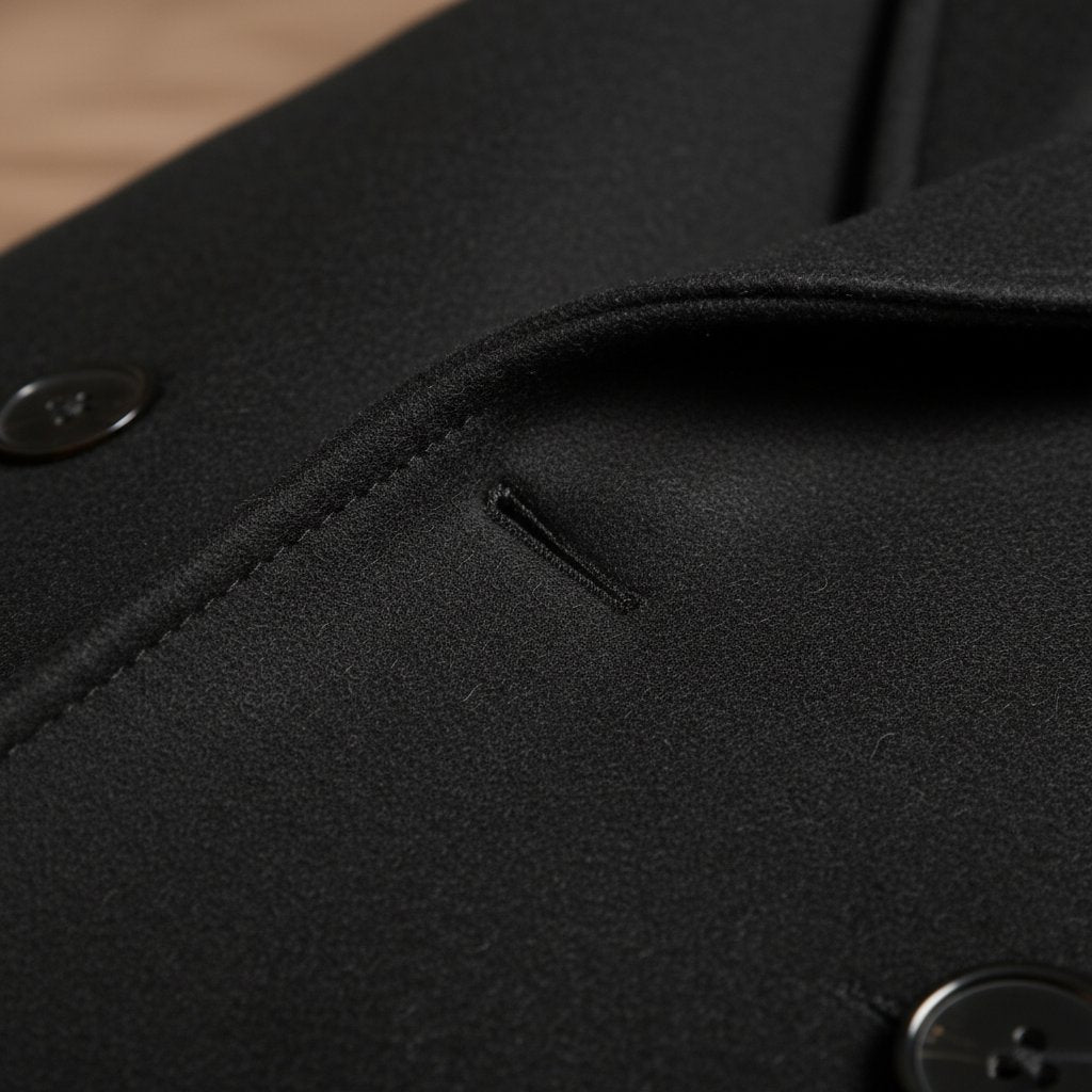 Griffin | Men's Wool Fitted Overcoat - lifestyle 3
