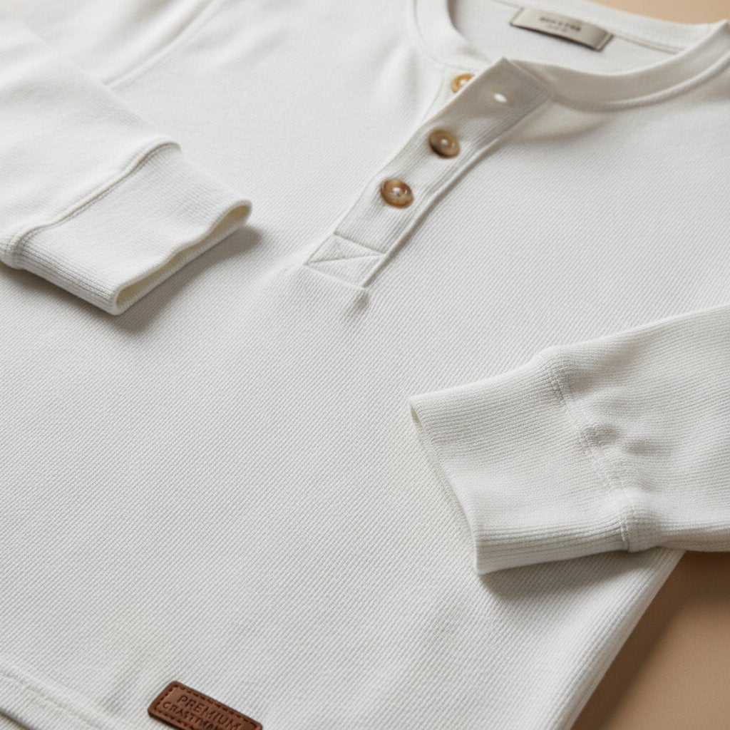 Sullivan | Men's Cotton Henley Long Sleeve - lifestyle 3