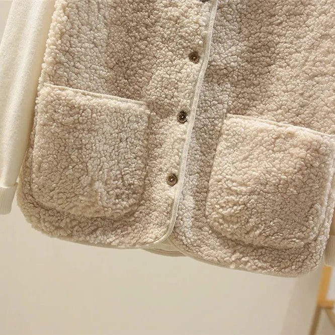 Soft Fleece Vest Women – Lightweight Teddy Gilet with Pockets