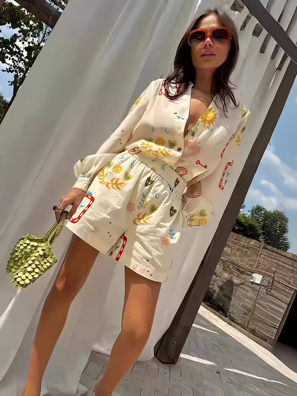 Colourful Printed Shirt Dress | Women’s Summer Look | Playful Summer Style