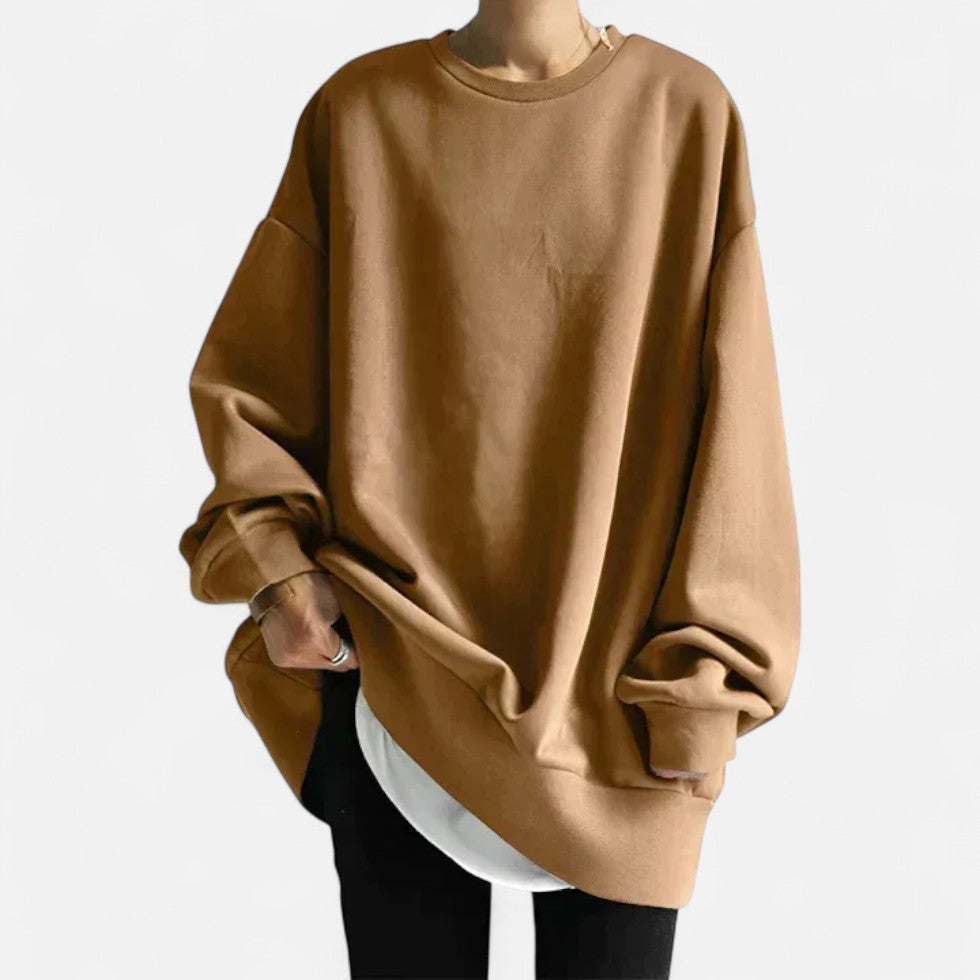 Oversized Crew Neck Sweater for Women