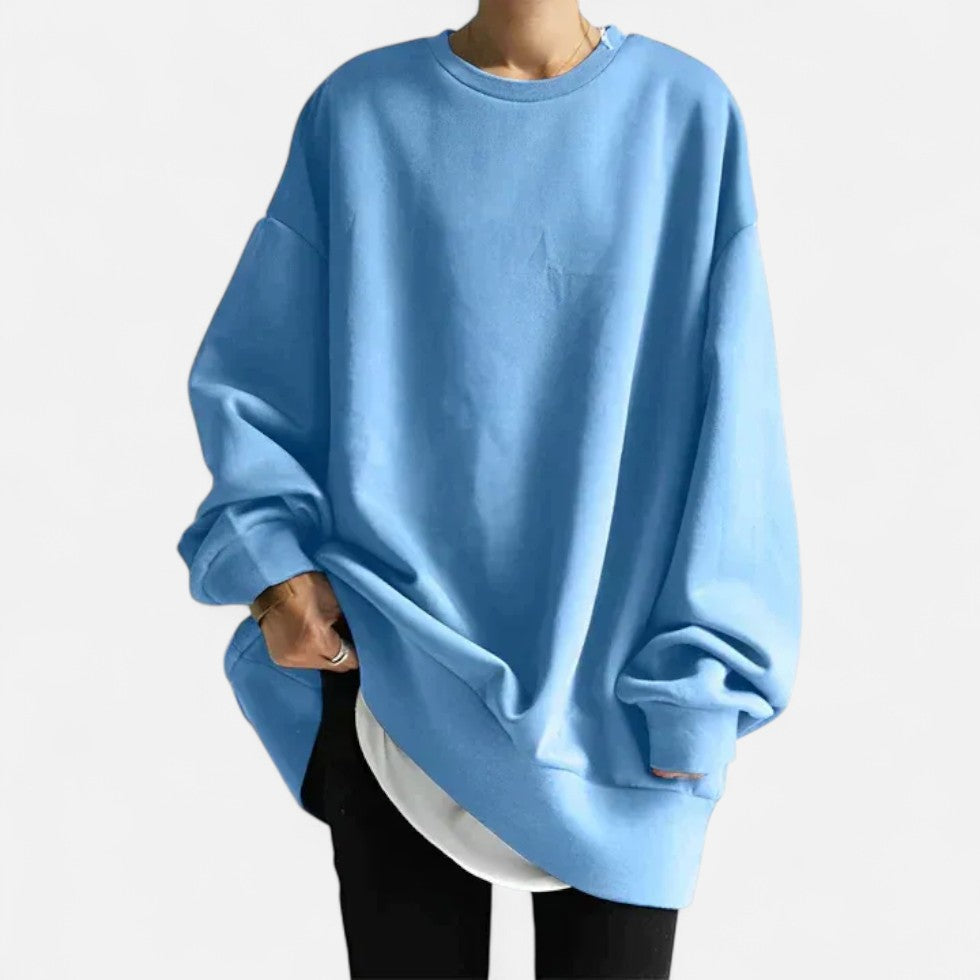 Oversized Crew Neck Sweater for Women