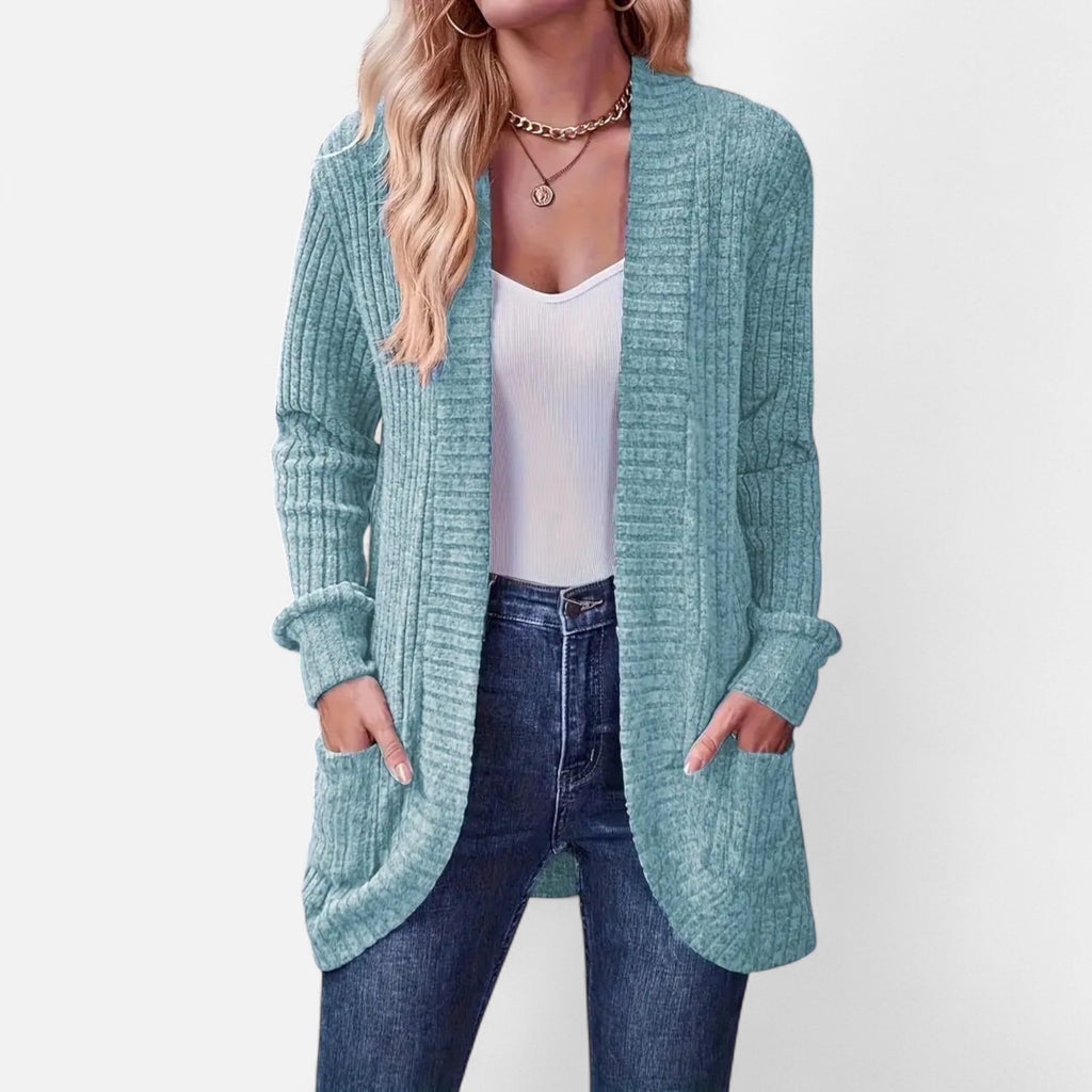 Women’s Essential Knit Cardigan – Soft Long-Sleeve Open-Front Sweater