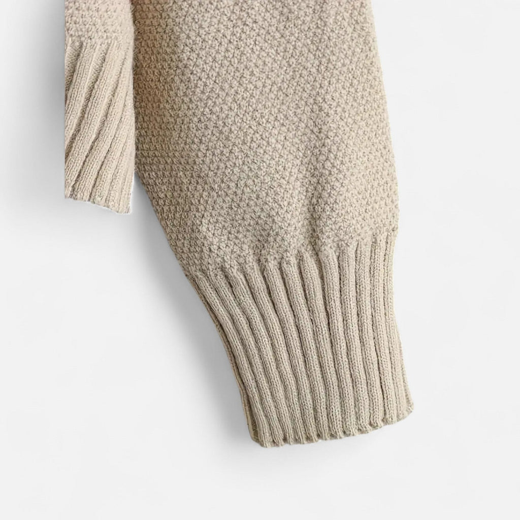 Women’s Knit Two-Piece Set – Soft Cozy Sweater & Wide-Leg Trousers