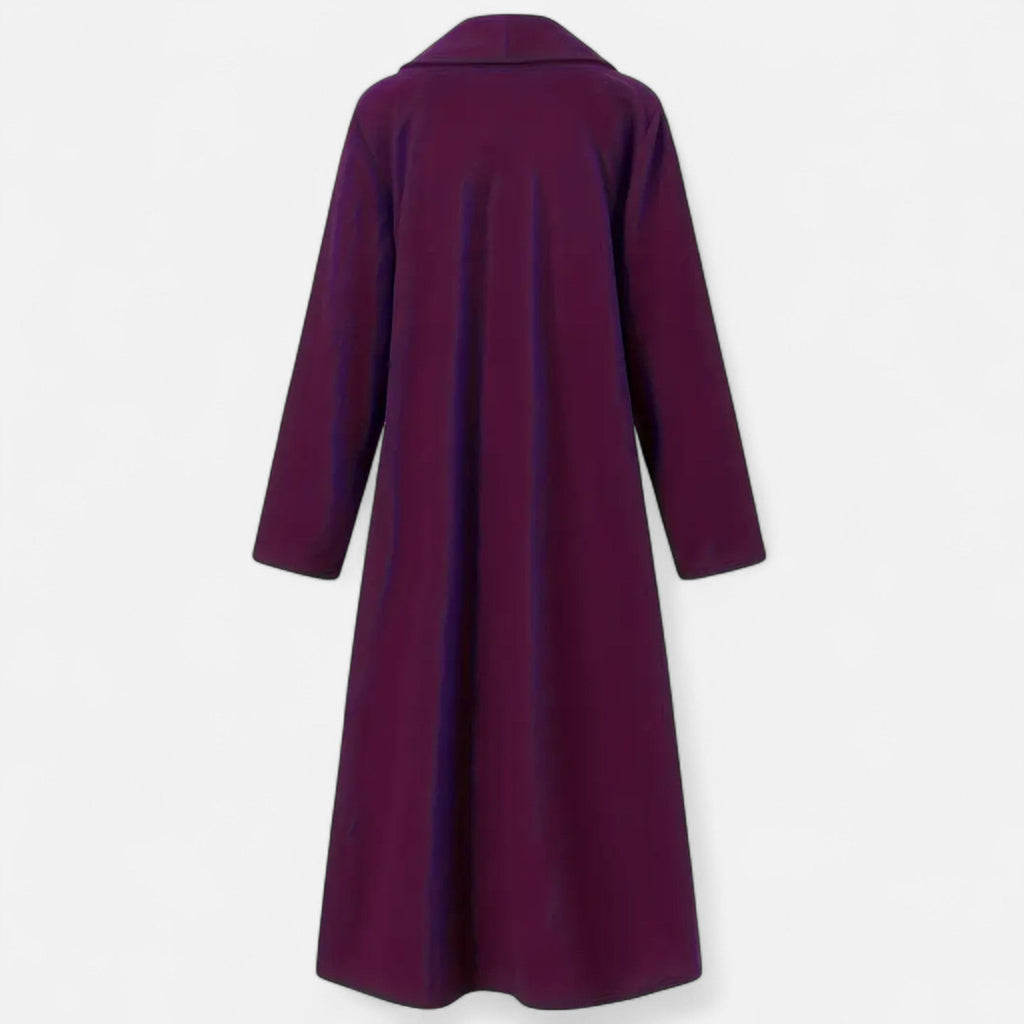Women’s Long Plus-Size Trench Coat – Lightweight Elegant Lapel Jacket