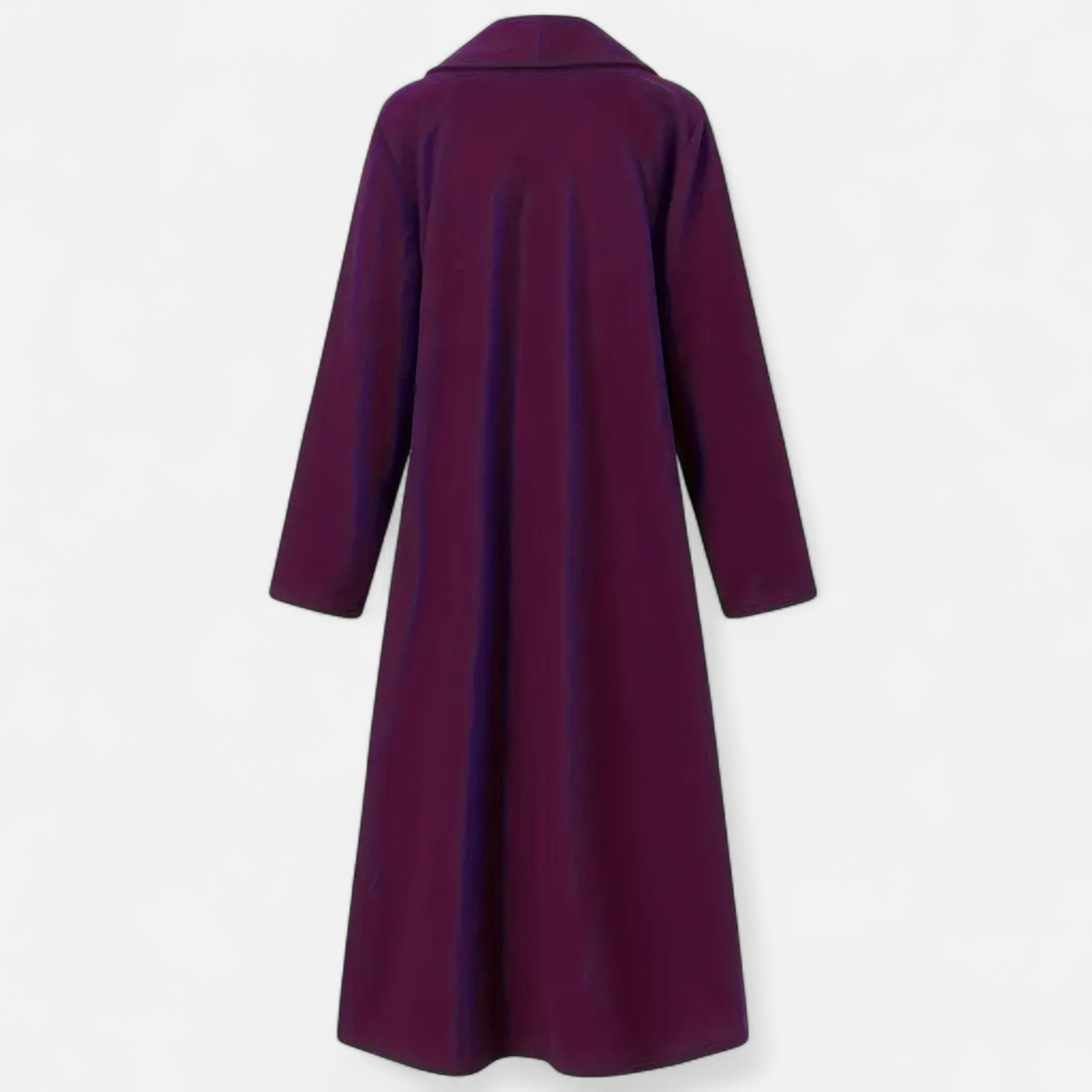Women’s Long Plus-Size Trench Coat – Lightweight Elegant Lapel Jacket