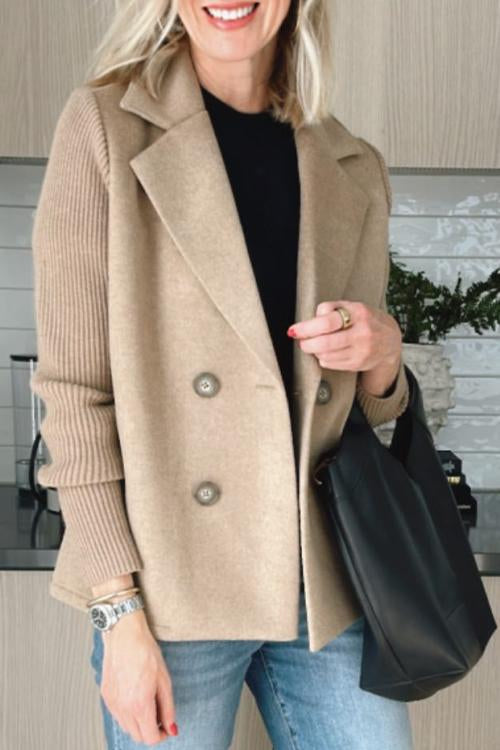 Double-Breasted Relaxed Fit Jacket for Women