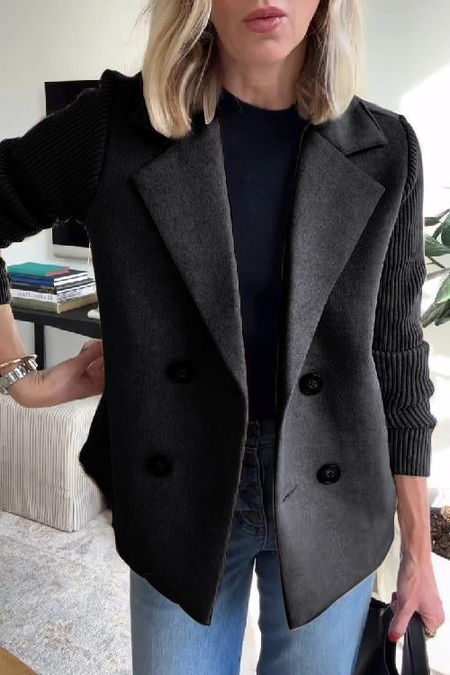 Double-Breasted Relaxed Fit Jacket for Women