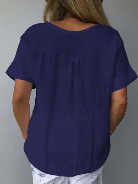 Women's Comfortable V-Neck Summer T-Shirt | Chic
