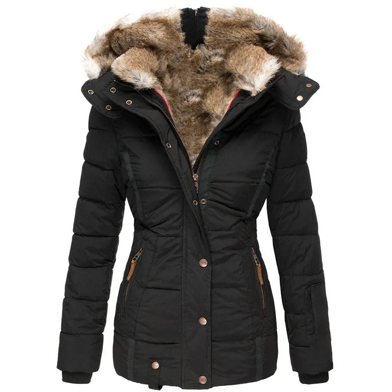 Hooded Puffer Jacket for Women