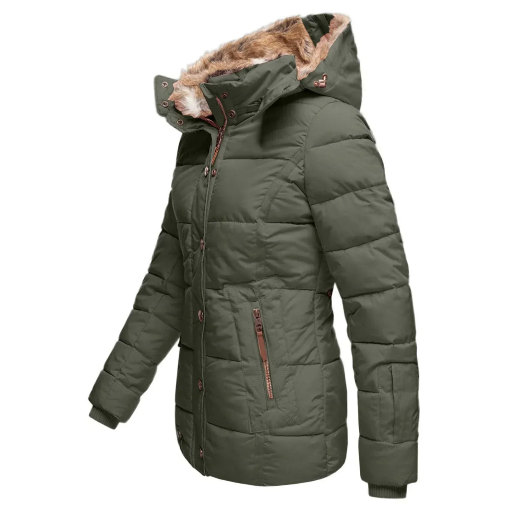 Hooded Puffer Jacket for Women