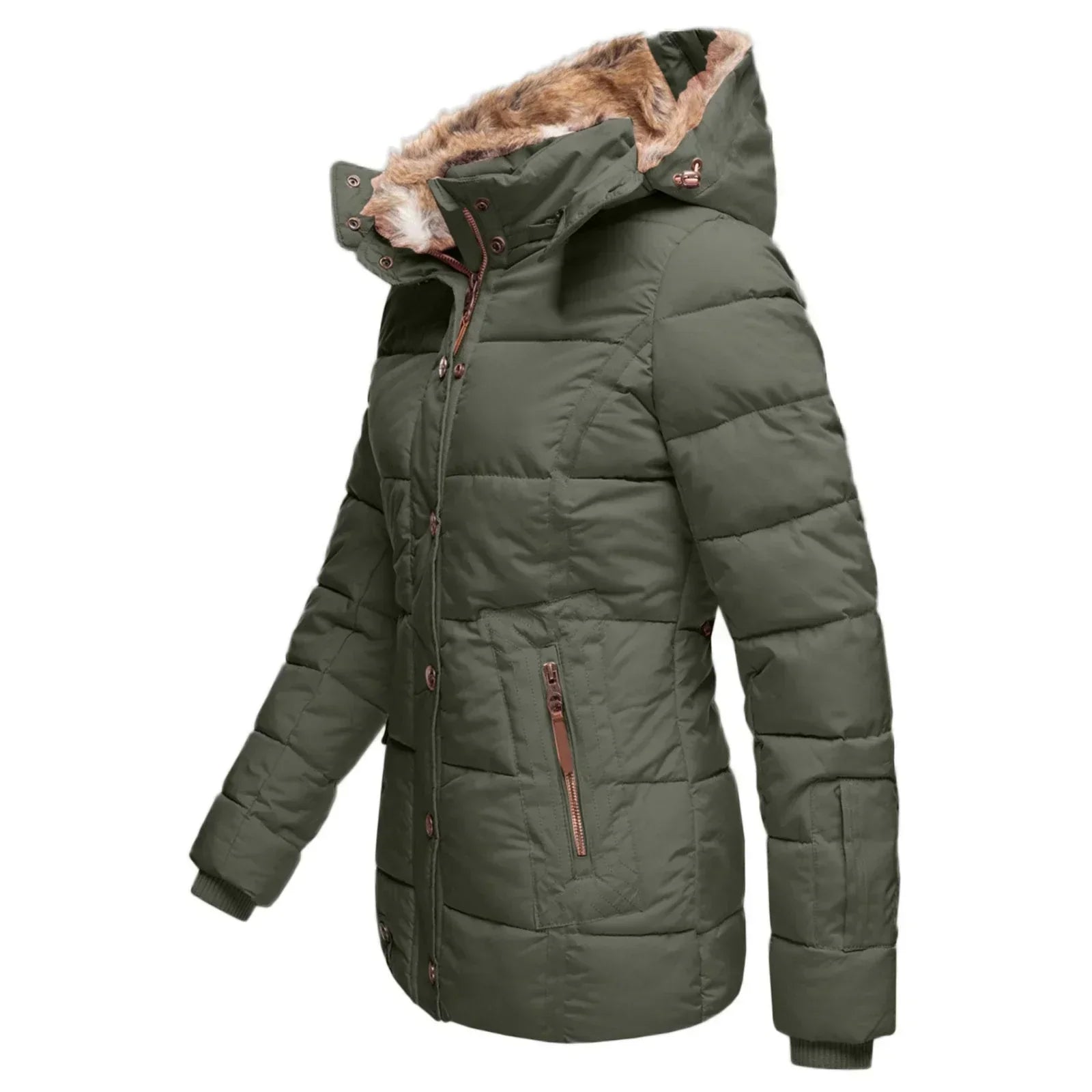 Hooded Puffer Jacket for Women