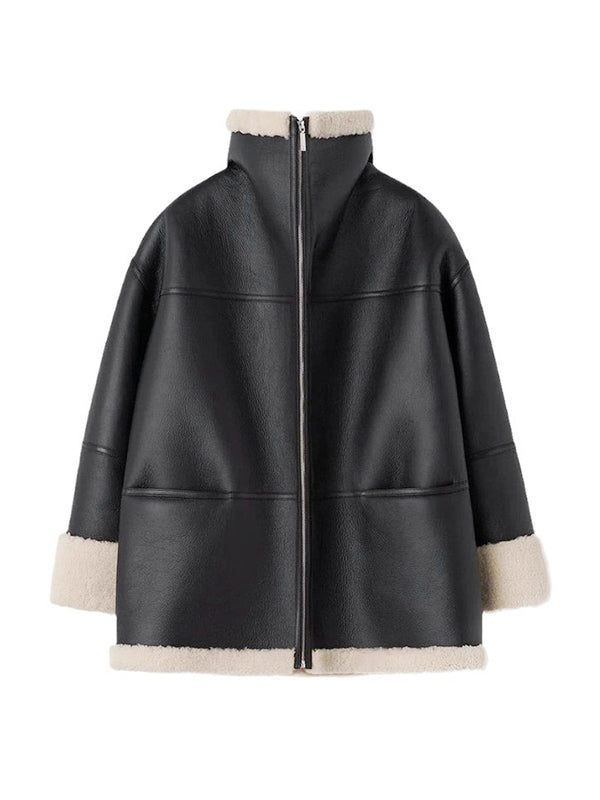 Shearling Aviator Jacket for Women