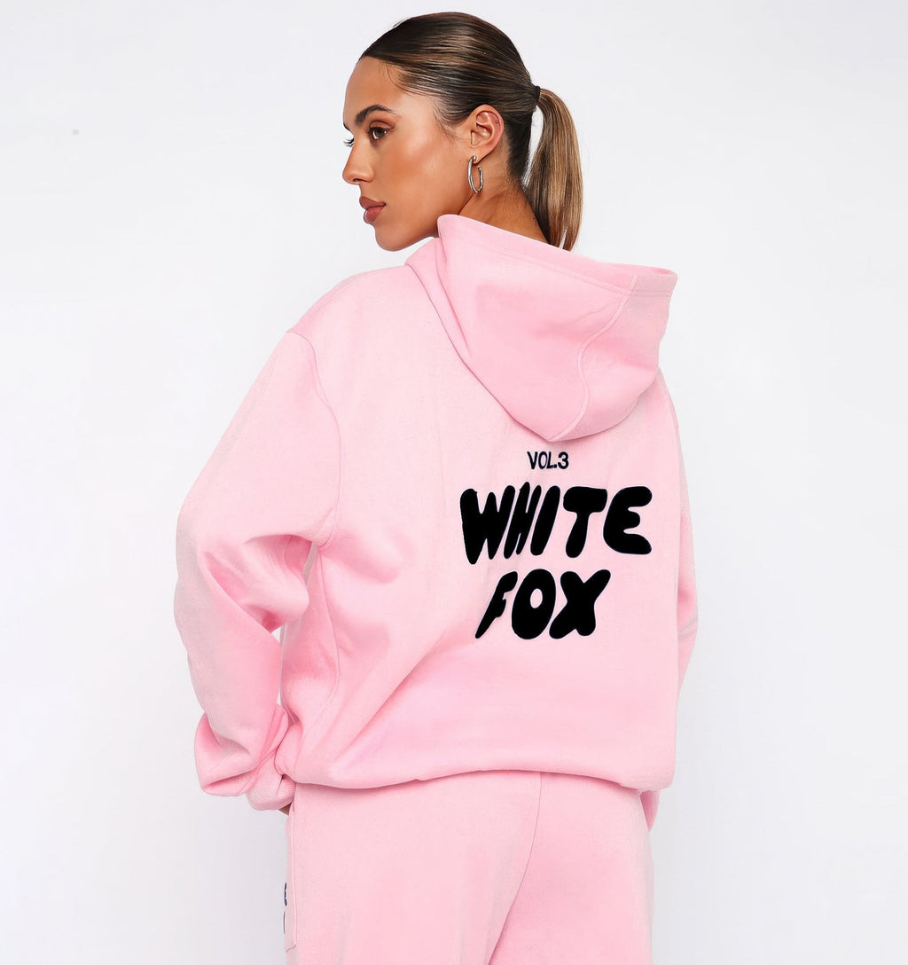 WhiteFox Set – Women's Two-Piece Hoodie & Pants Tracksuit