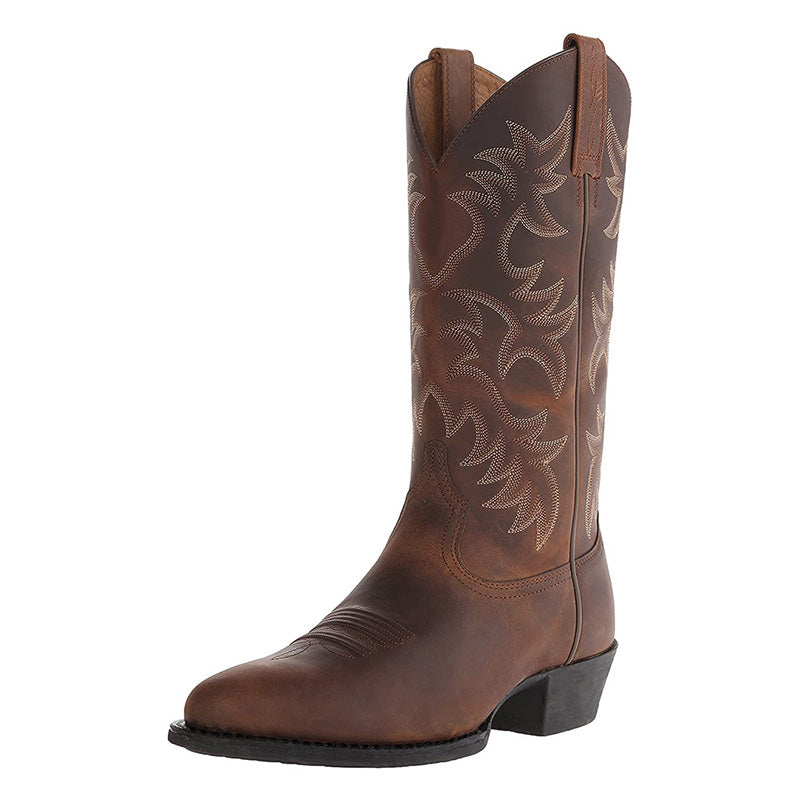 Carlo | Men’s Mid-Calf Leather Cowboy Boots