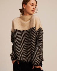 Chevron Pattern Sweater for Women