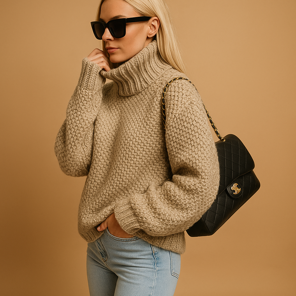 Oversized Knit Sweater for Women