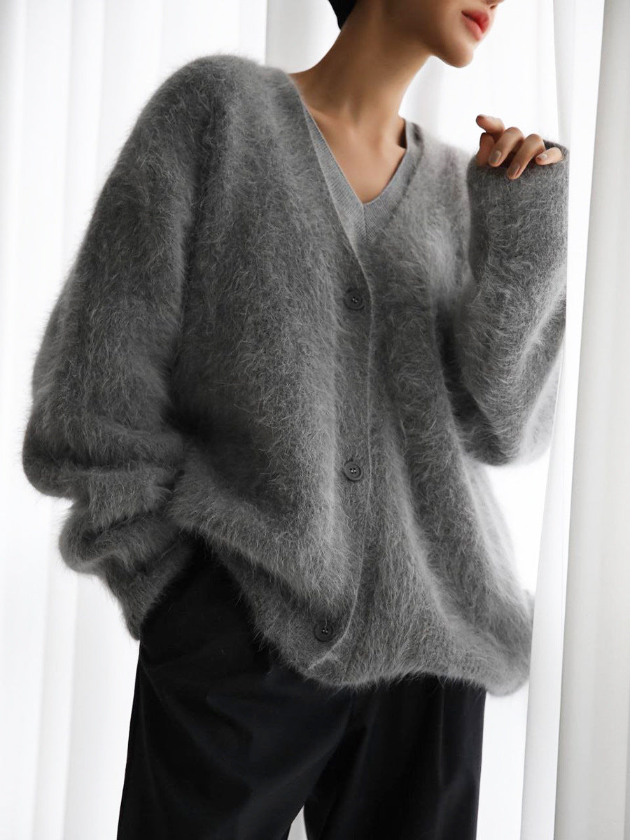 Women's Button-Front Knit Cardigan