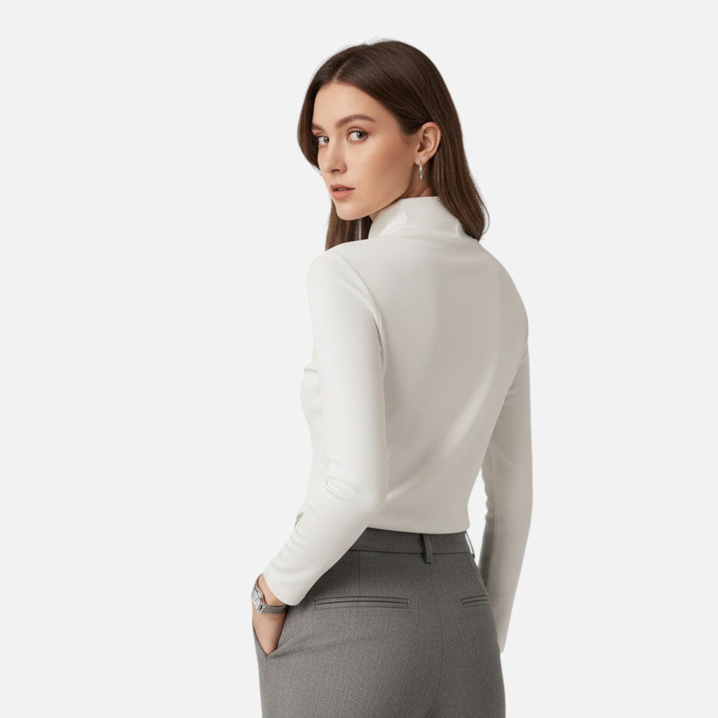Women's Fitted Mock Neck Top