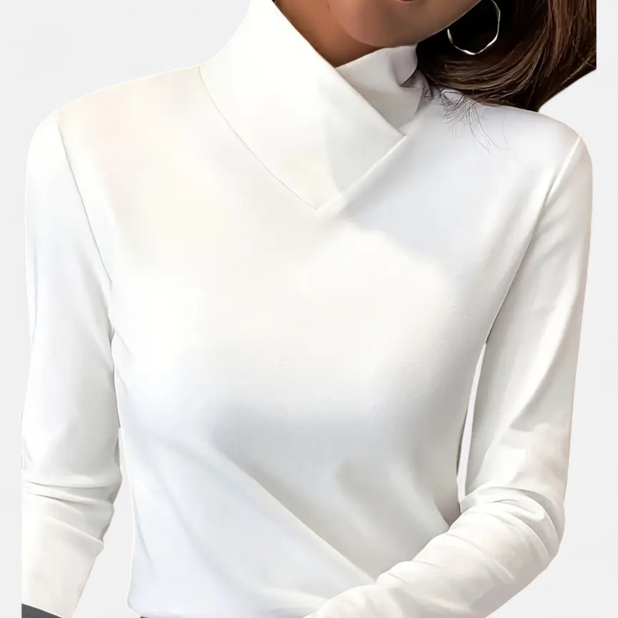 Women's Fitted Mock Neck Top