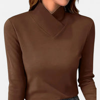 Women's Fitted Mock Neck Top