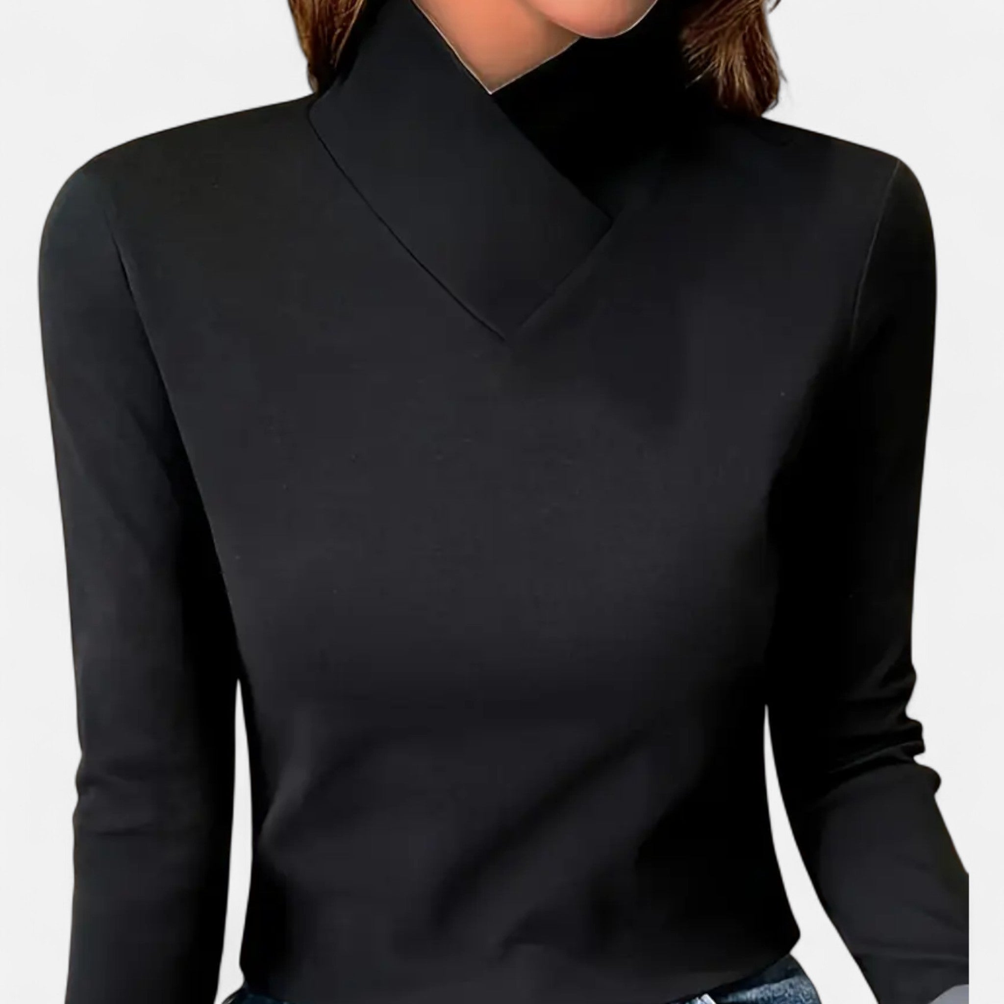 Women's Fitted Mock Neck Top