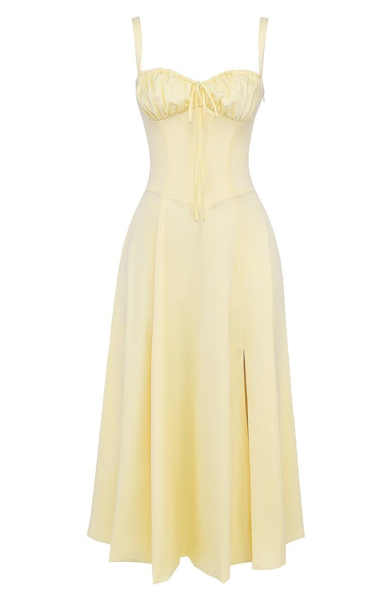 Women's Floral A-Line Midi Dress
