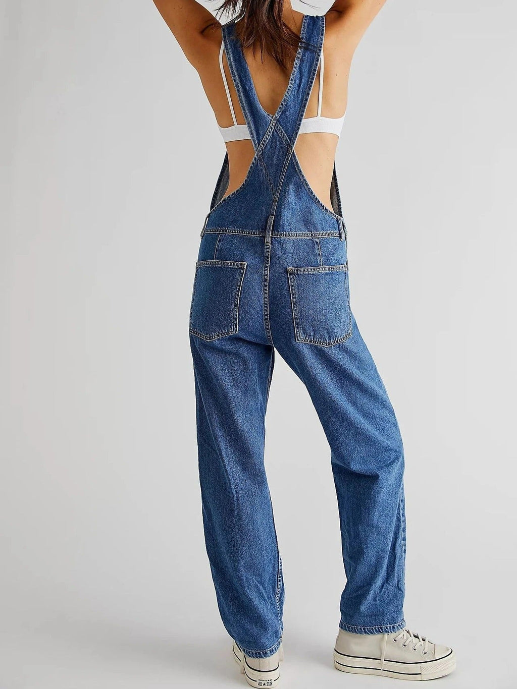 Women's Relaxed Fit Denim Overalls