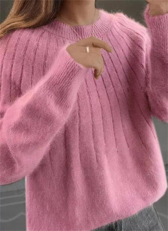 Women's Ribbed Crewneck Sweater