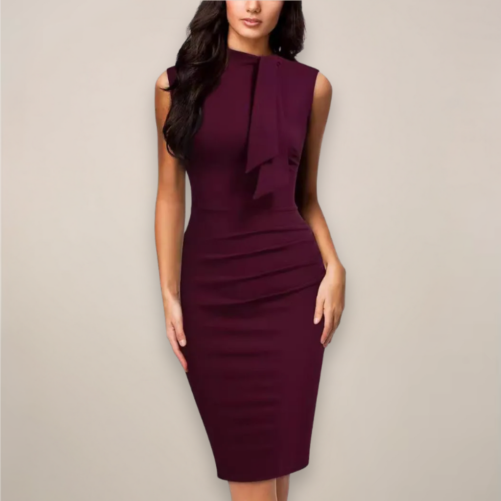 Women's Sleeveless Cocktail Midi Dress