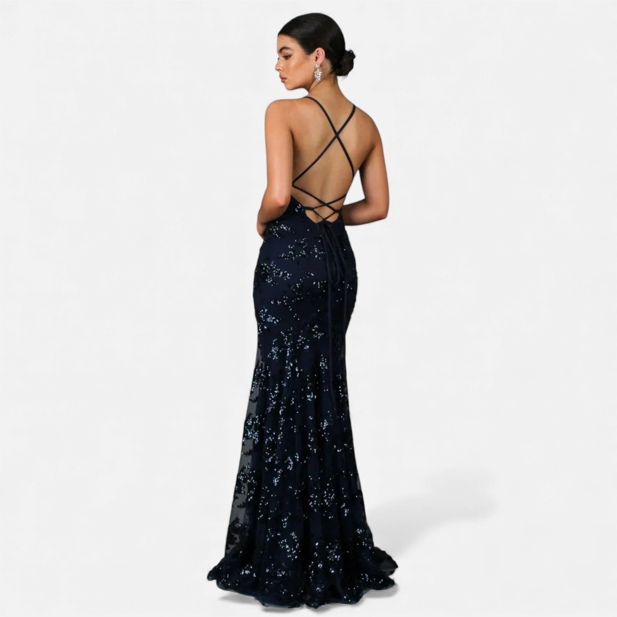 Women's Spaghetti Strap Floral Maxi Dress