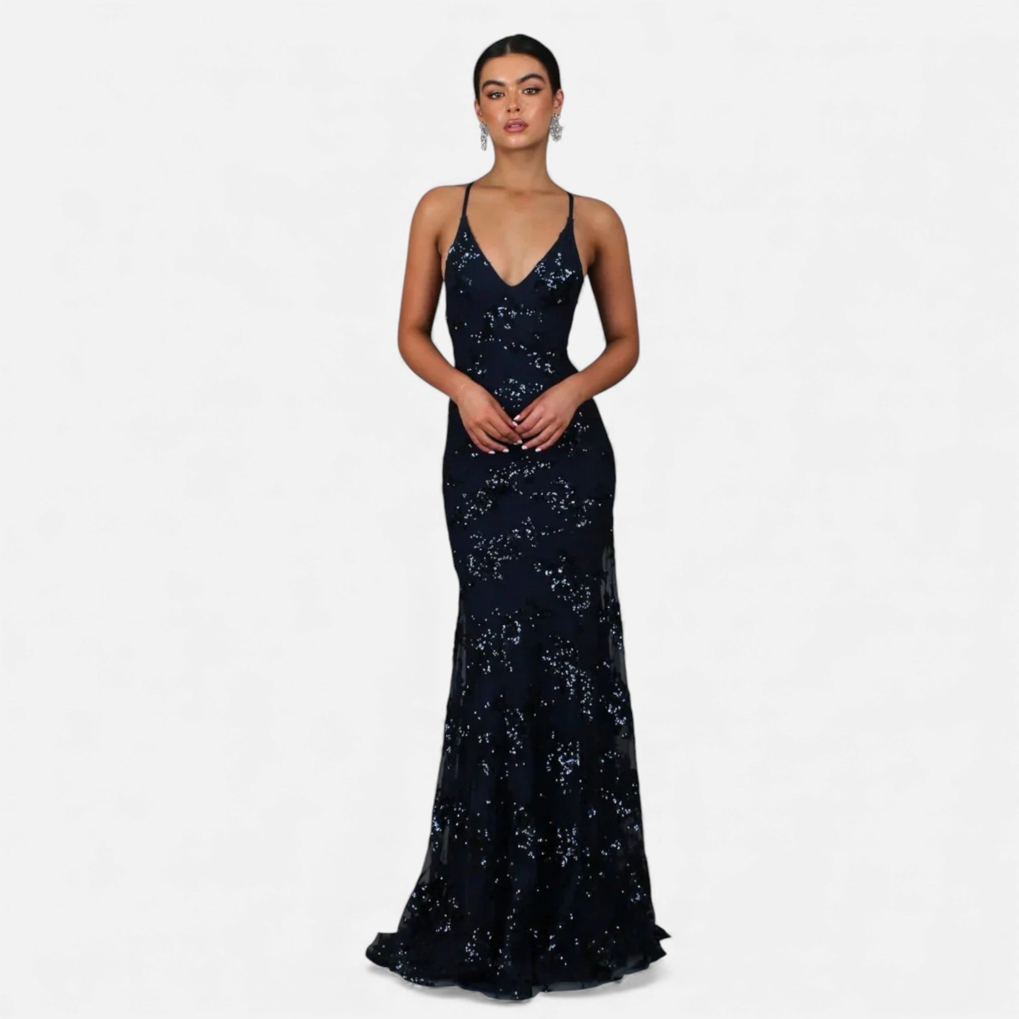 Women's Spaghetti Strap Floral Maxi Dress