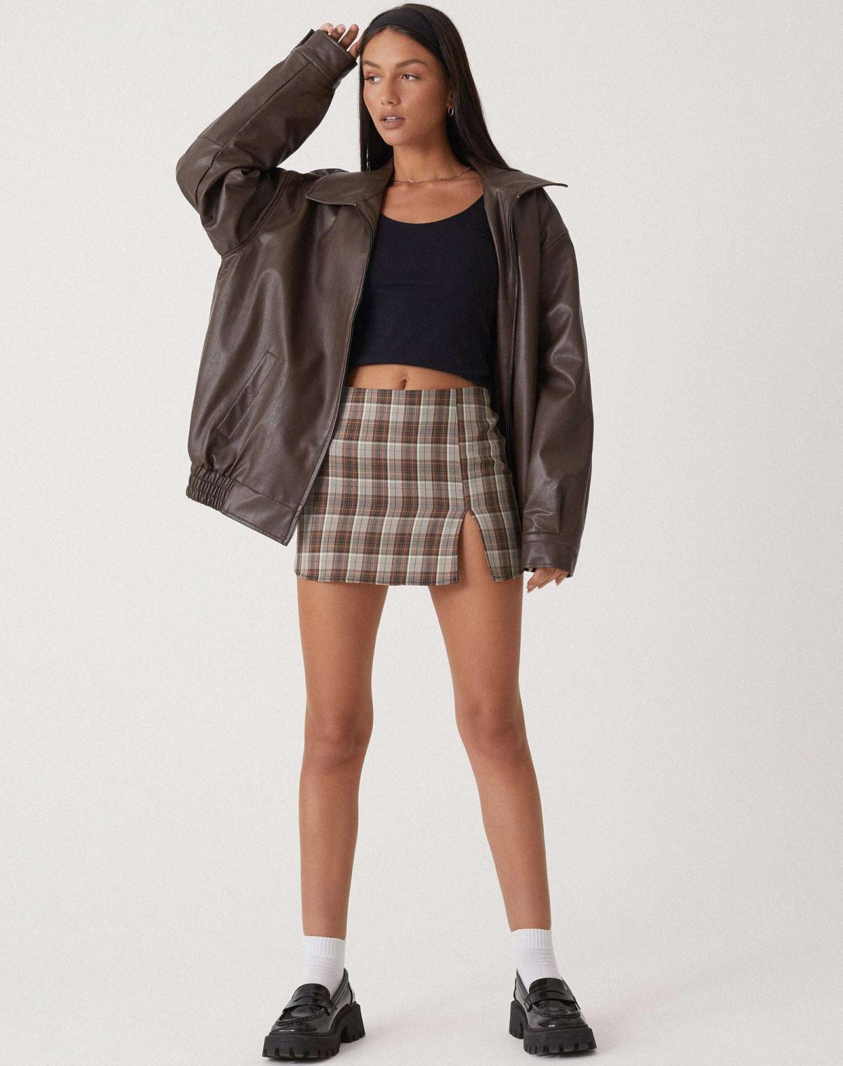 Women’s Oversized Leather Jacket – Stylish Everyday Casual Design