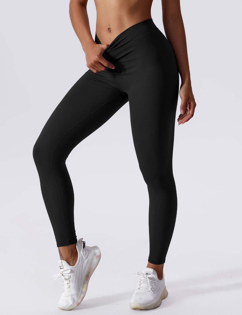 Women’s V-Back Scrunch Leggings – Seamless, Sculpting & Ultra-Soft Fit