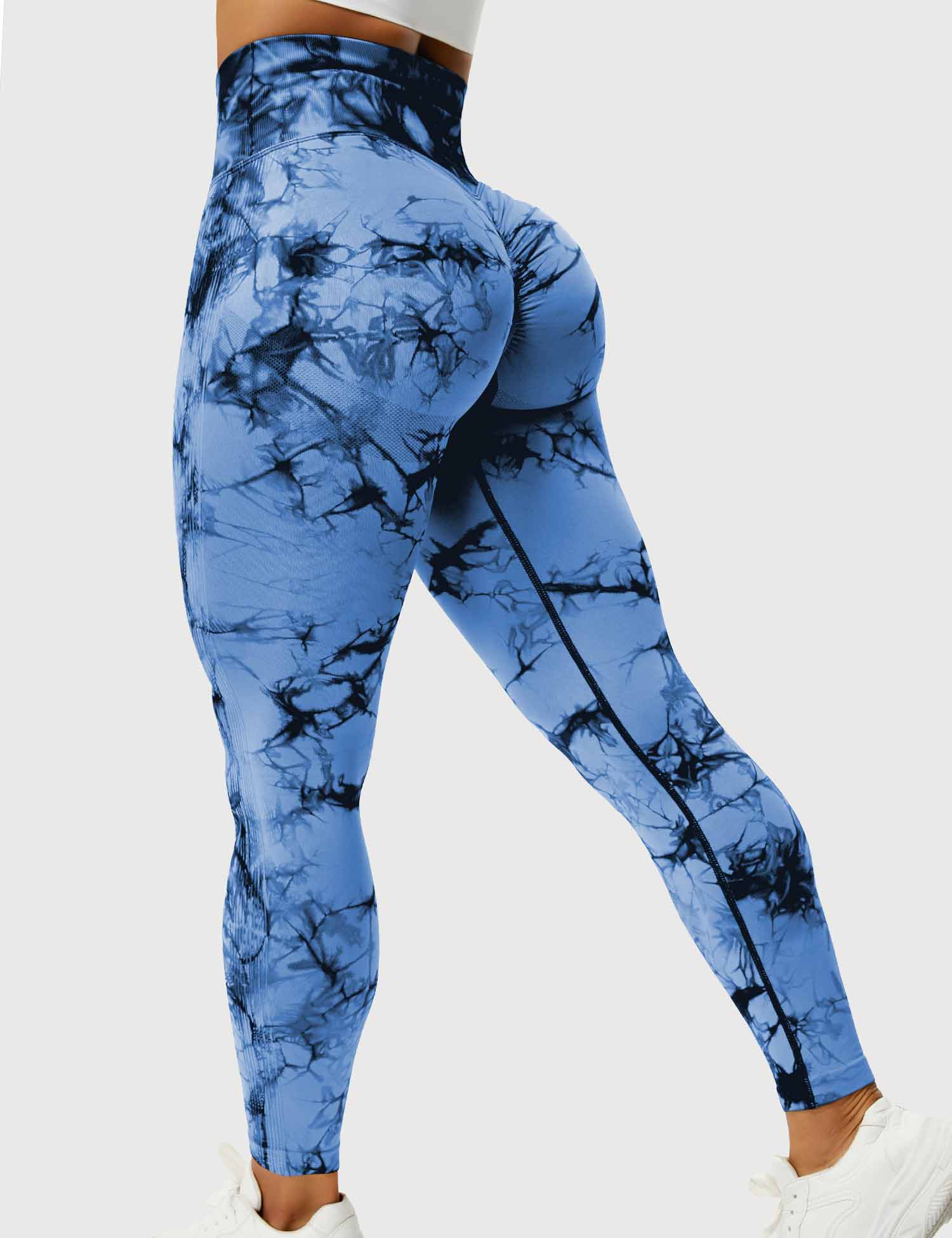 Women’s Tie-Dye Scrunch Leggings – High-Waisted, Sculpting & Buttery-Soft Fit
