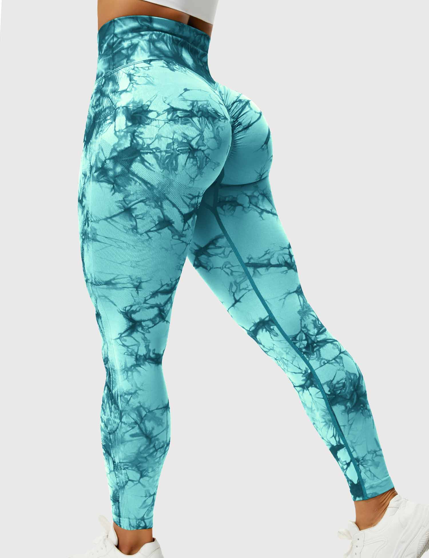 Women’s Tie-Dye Scrunch Leggings – High-Waisted, Sculpting & Buttery-Soft Fit