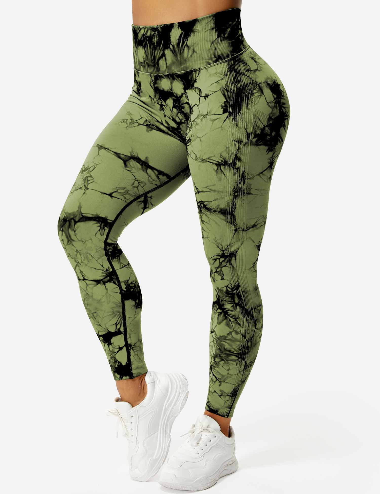 Women’s Tie-Dye Scrunch Leggings – High-Waisted, Sculpting & Buttery-Soft Fit