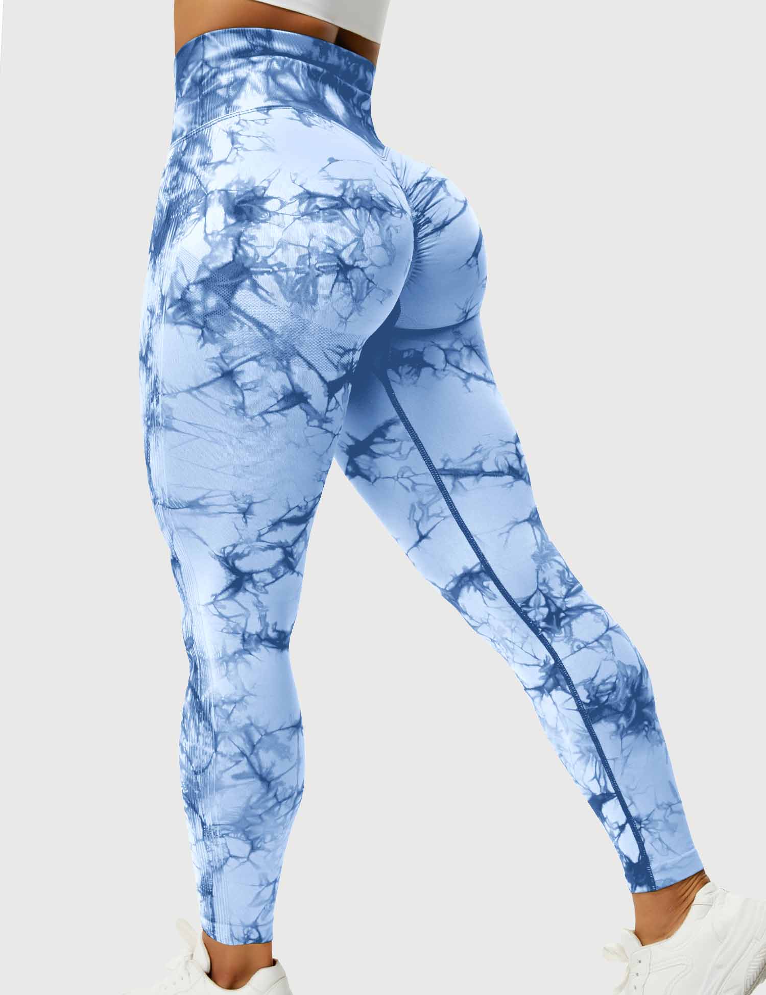 Women’s Tie-Dye Scrunch Leggings – High-Waisted, Sculpting & Buttery-Soft Fit