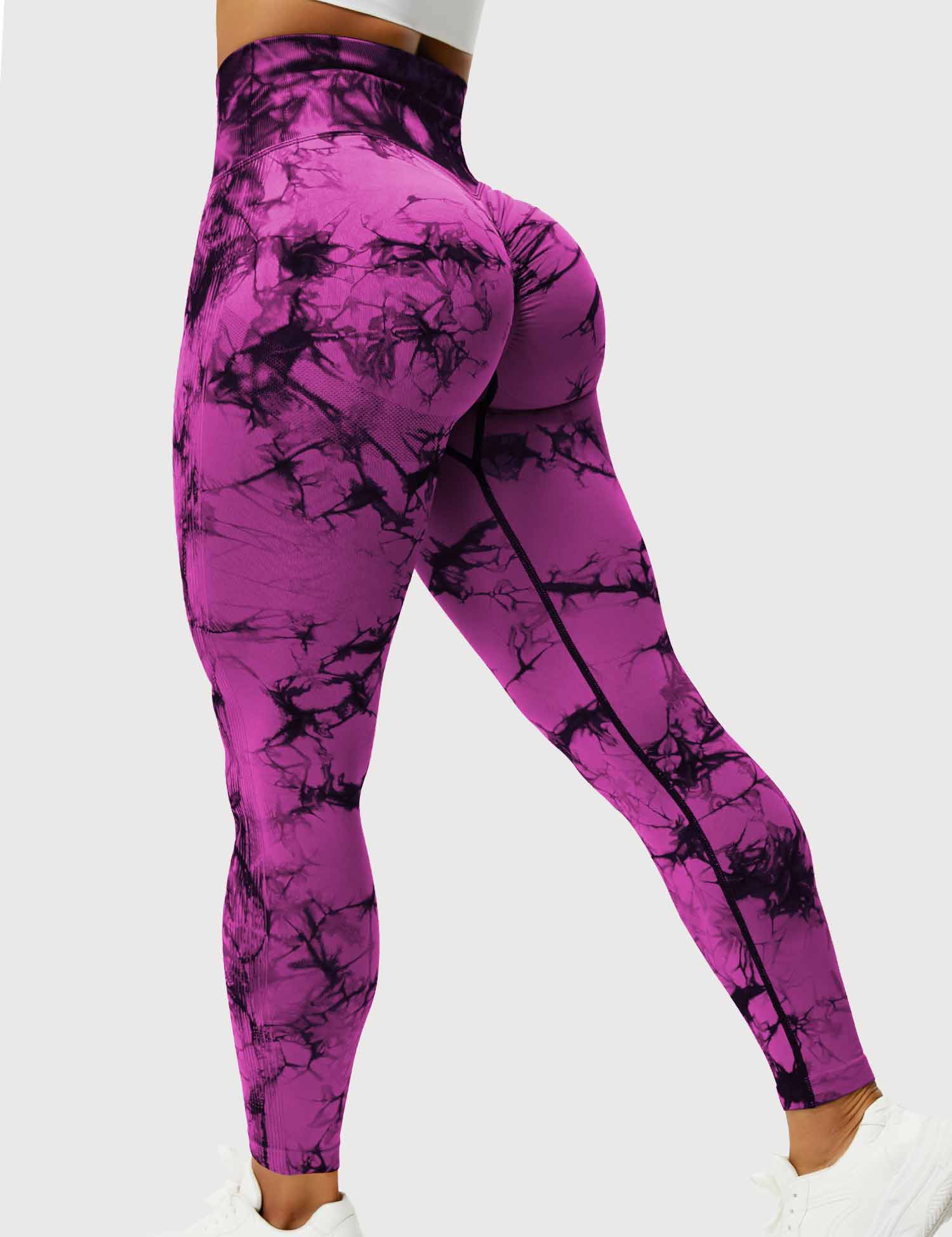 Women’s Tie-Dye Scrunch Leggings – High-Waisted, Sculpting & Buttery-Soft Fit