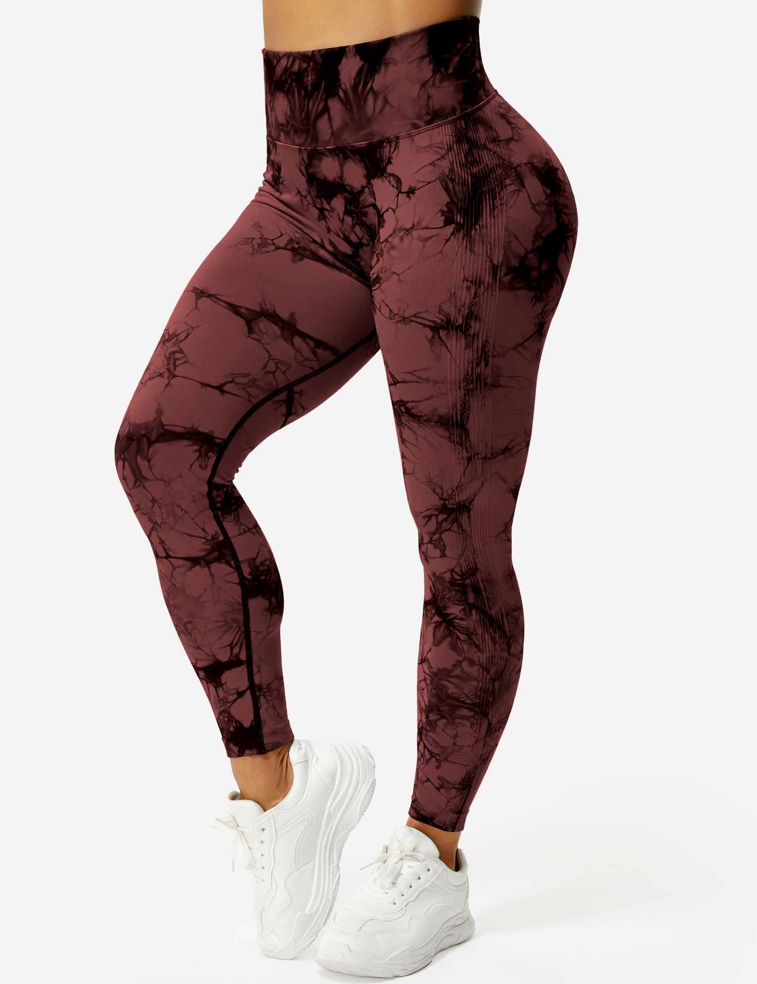 Women’s Tie-Dye Scrunch Leggings – High-Waisted, Sculpting & Buttery-Soft Fit